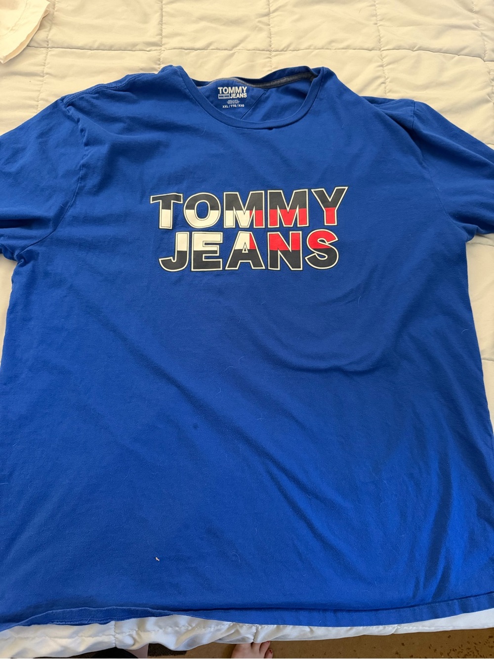 Tommy Hilfiger Blue Short Sleeve Logo Tee
